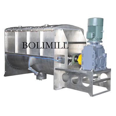 Beli 3000L Capacity Stainless Steel Ribbon Mixer with 220-660V Voltage and 22kW Power for Industrial Powder Blending online manufacture