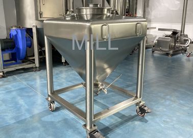 Beli Stainless Steel Vacuum Cubic IBC Powder Tote Tank / Tangki IBC Kontainer Untuk Konveyor online manufacture