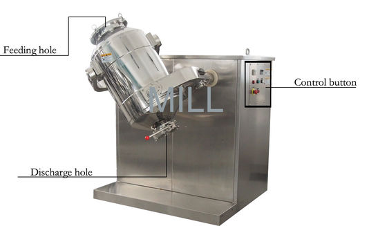 Beli Pharma Three Dimensional SUS 62L Powder Motion Mixer online manufacture
