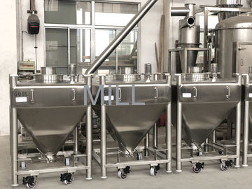 GMP Vacuum Conveyor Standar Untuk Tangki Stainless Steel Tote IBC