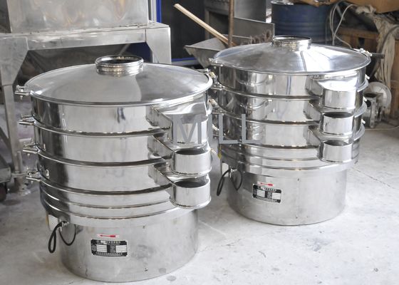 Mesin Pengayak Tepung 200 Mesh 2000kg / h Mesin Pengayak Vibro Stainless Steel