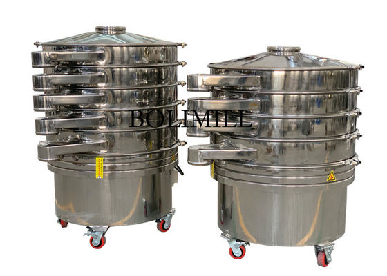 Putaran Grading Powder CE GMP 2000kg / H Mesin Saringan Vibro