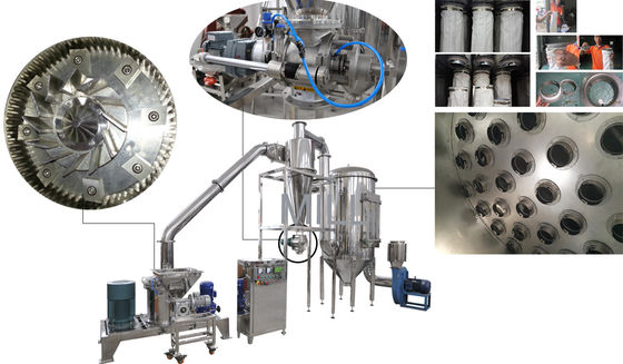 Mesin Penggiling Singkong Bubuk Kering 2000rpm 10mm